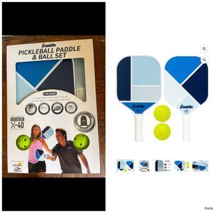 NEW Franklin Sports 2-Player Pickleball Paddle Set